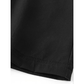 Men's Casual Pocket Joggers, Straight Leg Drawstring Loose Fit Long Sports Pants For Spring Autumn