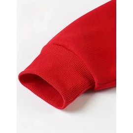 Men's Oversized Hip-Hop Style Hoodie with Geometric Print - Casual Pullover Sweatshirt for Fall & Winter, Polyester, Machine Washable