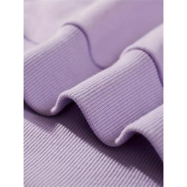 ME VS ME Print, Men's Casual and Cozy Hoodies, Trendy Long Sleeve Hooded Sweatshirt, Casual Versatile Top for Autumn Winter