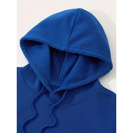 Men's Casual Hoodie, Spring/Autumn Fashion, Geometric Pattern, Knit Fabric, Regular Fit, Polyester, Stretchy, Crew Neck, 