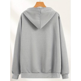 1pc Dr Pepper Print Men'S Casual Hoodie - Cozy Long Sleeve Pullover with Hood, Polyester Fabric, Regular Fit, Stretchy, for Autumn/Winter