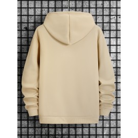 IT'S A JAY THING Print Hoodie, Cool Hoodies For Men, Casual Hooded Sweatshirt With Kangaroo Pocket For Winter And Fall